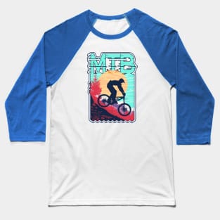 Mountain Biking Baseball T-Shirt